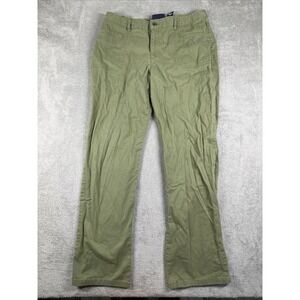 Crazy Horse by Liz Claiborne Women's Straight-Leg Chino Pants Green Size 14